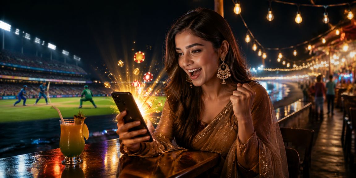 কক্সবাজার সমুদ্র সৈকতে ক্রিকেট বেটিং উপভোগ করছেন একজন ব্যবহারকারী